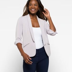 Skies Are Blue Light Gray Women's Blazer